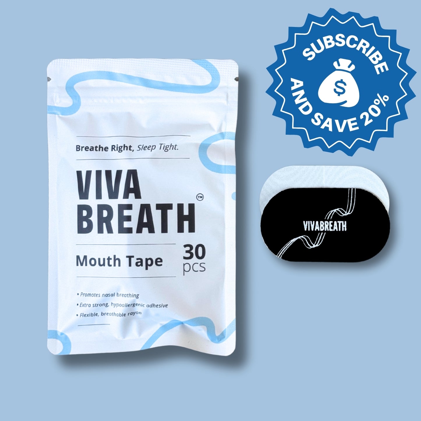 Vivabreath 3-Month Supply + 90 Nasal Strips